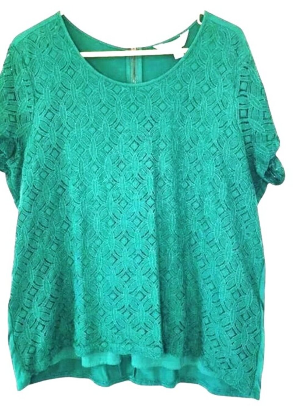 Green Lace Blouse Market & Spruce Sz XXL